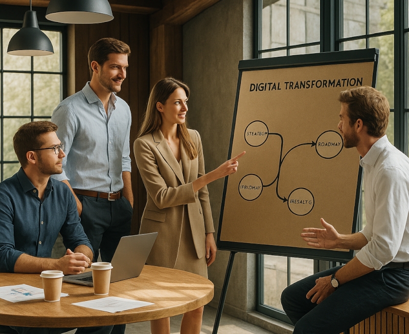 Digital transformation för svenska företag – strategi, struktur och resultat